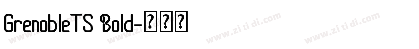 GrenobleTS Bold字体转换